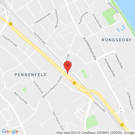 Position der Autogas-Tankstelle: Tankcenter Bonn-bad Godesberg in 53177, Bonn-bad Godesberg