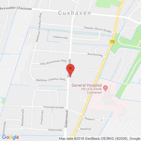 Position der Autogas-Tankstelle: Cuxhaven in 27474, Cuxhaven