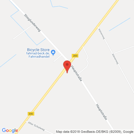 Position der Autogas-Tankstelle: Star Tankstelle in 24992, Großjörl