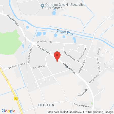 Standort der Tankstelle: Autohaus Deeken in 26683, Saterland/Ramsloh