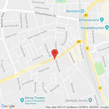 Standort der Tankstelle: bft Tankstelle in 64625, Bensheim
