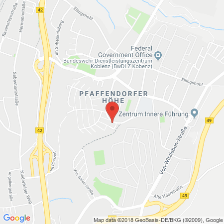 Standort der Tankstelle: ED Tankstelle in 56076, Koblenz-Pfaffendorf