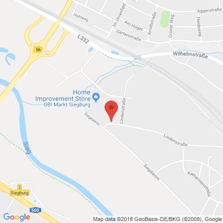 Position der Autogas-Tankstelle: Andrys-siegburg in 53721, Siegburg