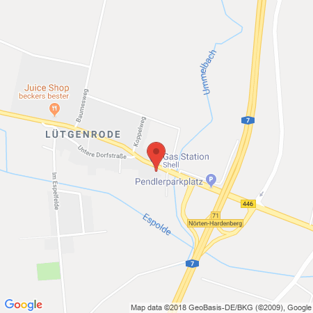 Standort der Tankstelle: Shell Tankstelle in 37176, Noerten-Hardenberg