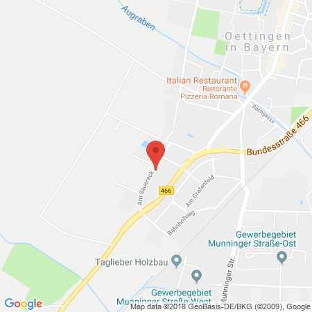 Position der Autogas-Tankstelle: Total Oettingen in 86732, Oettingen