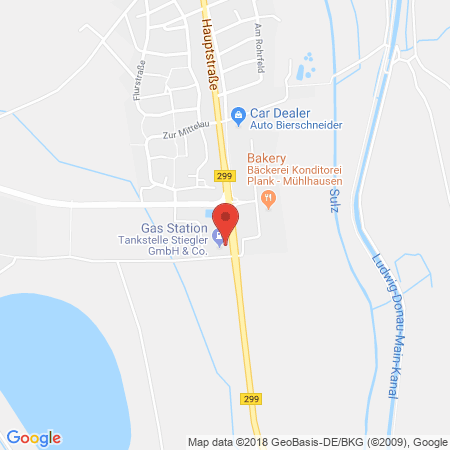 Standort der Tankstelle: Stiegler Tankstelle in 92360, Muehlhausen
