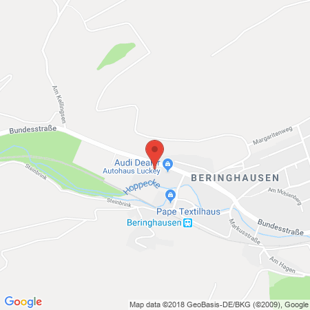 Standort der Tankstelle: Autohaus Luckey Freie Tankst. Tankstelle in 34431, Marsberg-Beringhausen