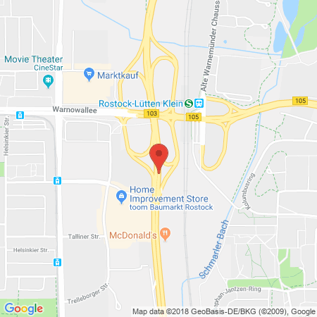 Standort der Autogas Tankstelle: AVIA-Service-Station Vogel in 18107, Rostock