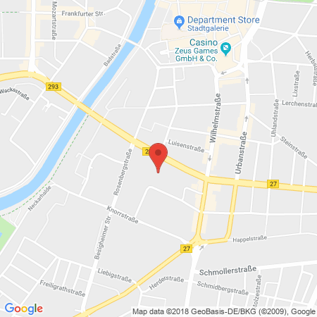 Position der Autogas-Tankstelle: Autozentrum Hagelauer in 74072, Heilbronn