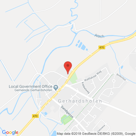 Position der Autogas-Tankstelle: Oil! Tankstelle Gerhardshofen in 91466, Gerhardshofen