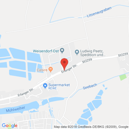 Standort der Autogas Tankstelle: AVIA Service Station in 91085, Weisendorf