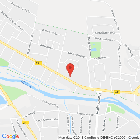Position der Autogas-Tankstelle: Esso Tankstelle in 37154, Northeim