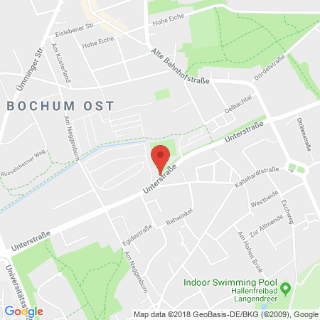 Position der Autogas-Tankstelle: Access Bochum in 44892, Bochum