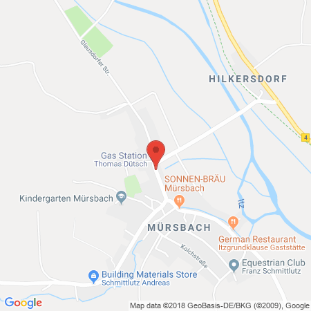 Position der Autogas-Tankstelle: Tankstelle B.ut. Dütsch, Inh. Th. Dütsch in 96179, Mürsbach