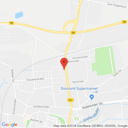Position der Autogas-Tankstelle: Aral Tankstelle in 01558, Großenhain