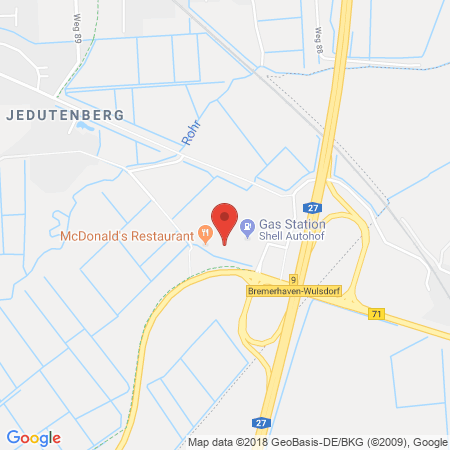 Position der Autogas-Tankstelle: Shell Tankstelle in 27572, Bremerhaven