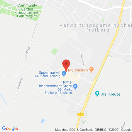 Standort der Tankstelle: Kaufland Tankstelle in 09599, Freiberg / Sachsen