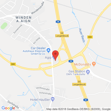 Standort der Tankstelle: Agip Tankstelle in 85084, Reichertshofen/Wind.