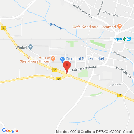 Standort der Tankstelle: Agip Tankstelle in 75428, Illingen