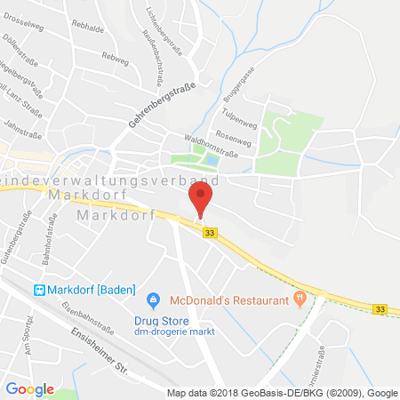 Position der Autogas-Tankstelle: Esso Tankstelle in 88677, Markdorf