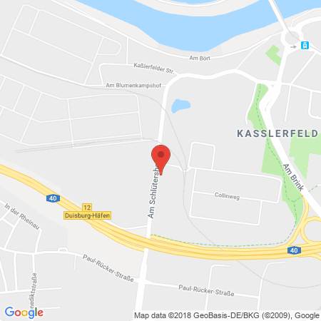 Position der Autogas-Tankstelle: Total Autohof Duisburg in 47059, Duisburg