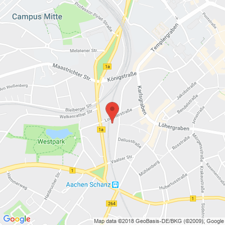 Position der Autogas-Tankstelle: Shell Tankstelle in 52064, Aachen