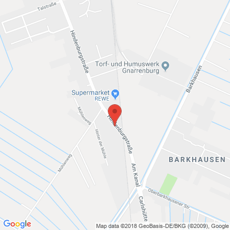 Position der Autogas-Tankstelle: Raiffeisen-warengenossenschaft Gnarrenburg Eg in 27442, Gnarrenburg