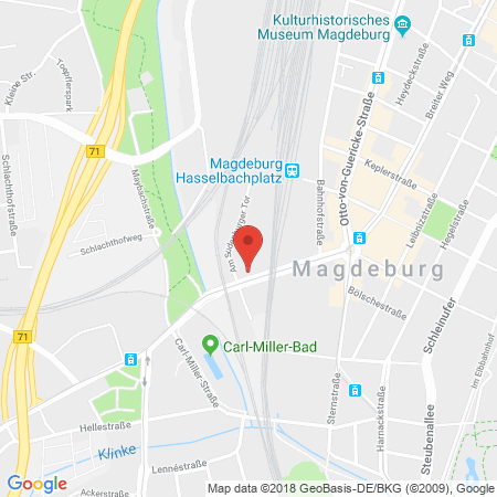 Position der Autogas-Tankstelle: Shell Tankstelle in 39104, Magdeburg