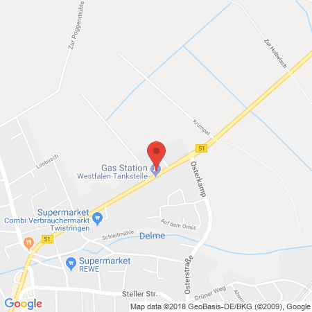 Position der Autogas-Tankstelle: Buschmann in 27239, Twistringen