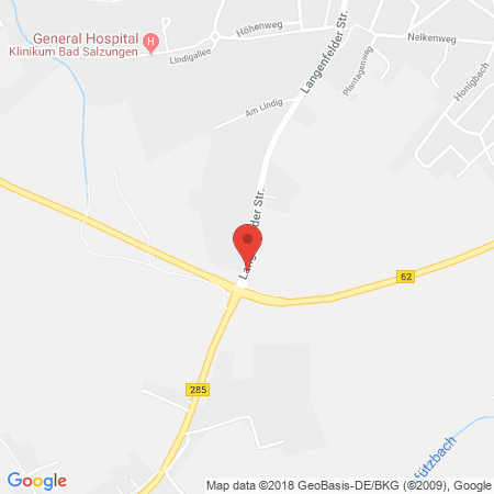 Standort der Autogas Tankstelle: Autohaus Frank Hermann Ltd. & Co. KG in 36433, Bad Salzungen