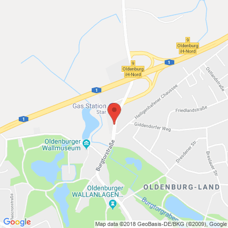 Position der Autogas-Tankstelle: Star Tankstelle in 23758, Oldenburg / Holstein