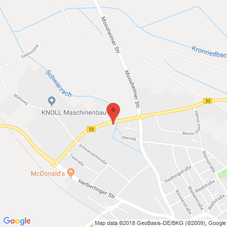 Position der Autogas-Tankstelle: Bad Saulgau, Wiesenstraße 20 in 88348, Bad Saulgau
