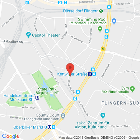Position der Autogas-Tankstelle: Svg Tankstelle Düsseldorf Albertstraße in 40233, Düsseldorf