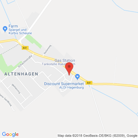 Position der Autogas-Tankstelle: Tankstelle Rakelbusch Hagenburg in 31558, Hagenburg