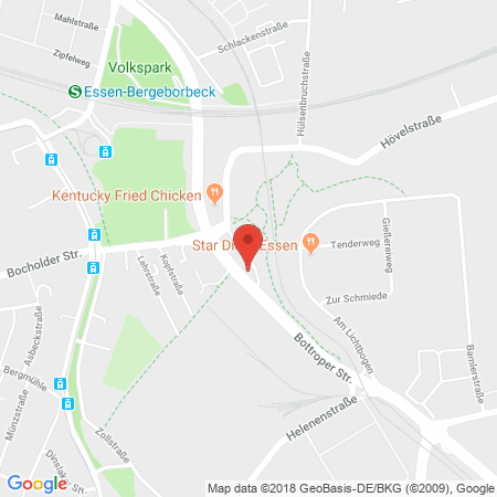 Position der Autogas-Tankstelle: Esso Tankstelle in 45356, Essen