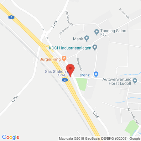 Position der Autogas-Tankstelle: Shell Tankstelle in 56307, Dernbach