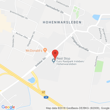 Position der Autogas-Tankstelle: AGIP LOMO Autohof Hohenwarsleben in 39326, Hohenwarsleben