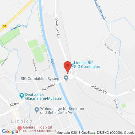 Position der Autogas-Tankstelle: Shell Tankstelle in 52441, Linnich