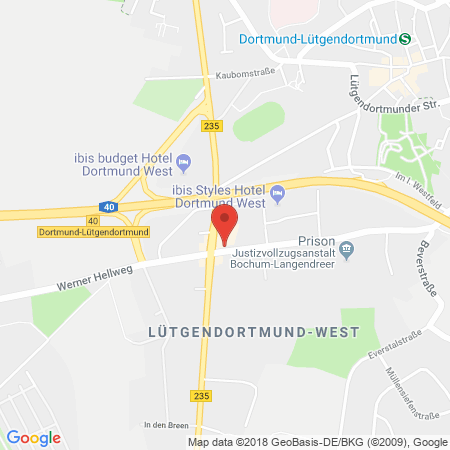 Position der Autogas-Tankstelle: Shell Tankstelle in 44388, Dortmund