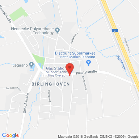 Position der Autogas-Tankstelle: Sankt Augustin Birlinghoven in 53757, Sankt Augustin-birlinghoven 