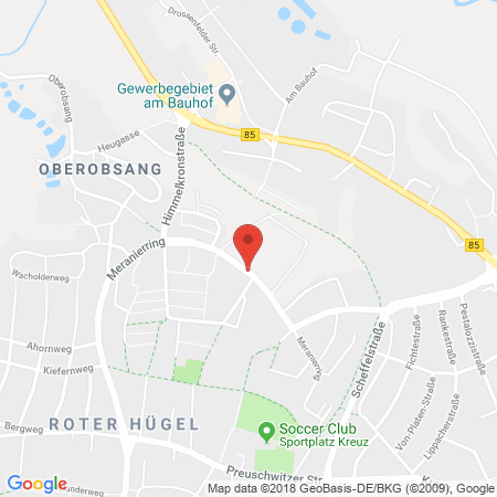 Position der Autogas-Tankstelle: bft Walther Tankstelle in 95445, Bayreuth