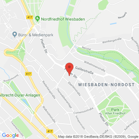 Position der Autogas-Tankstelle: Bft-tankstelle, Förster Wiesbaden  in 65193, Wiesbaden