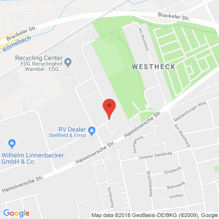 Kartenansicht Stellfeld & Ernst GmbH / CAGOGas Dortmund