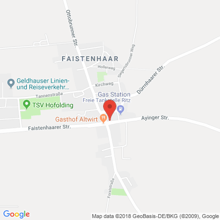 Kartenansicht Freie Tankstelle Faistenhaar Tankstelle