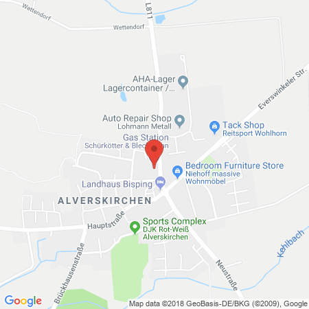 Kartenansicht Freie Tankstelle Schürkötter und Bleckmann GmbH