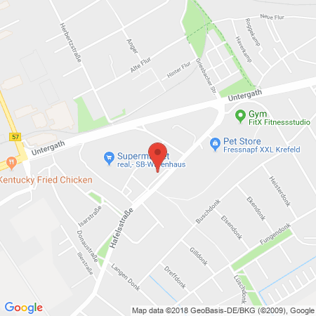 Kartenansicht Supermarkt-Tankstelle am real,- Markt