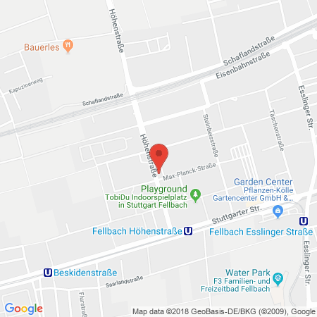Kartenansicht LD Tankstelle Fellbach