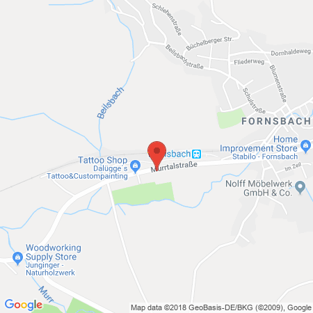 Kartenansicht LD Tankstelle Fornsbach