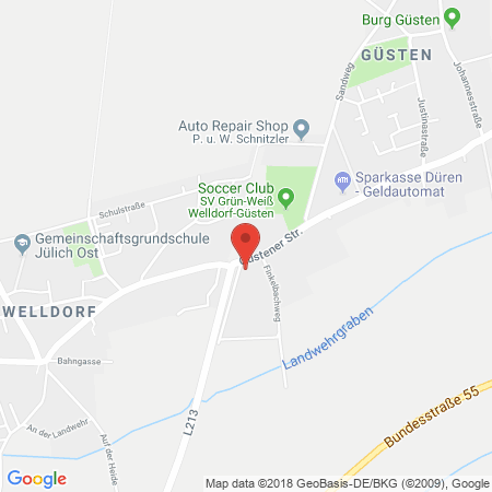 Kartenansicht Tankstelle West - Welldorf