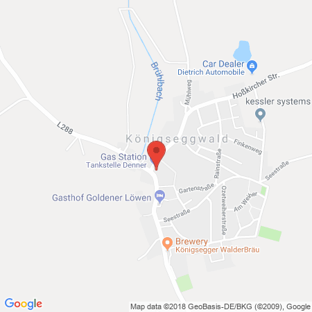 Kartenansicht Tankstelle Denner